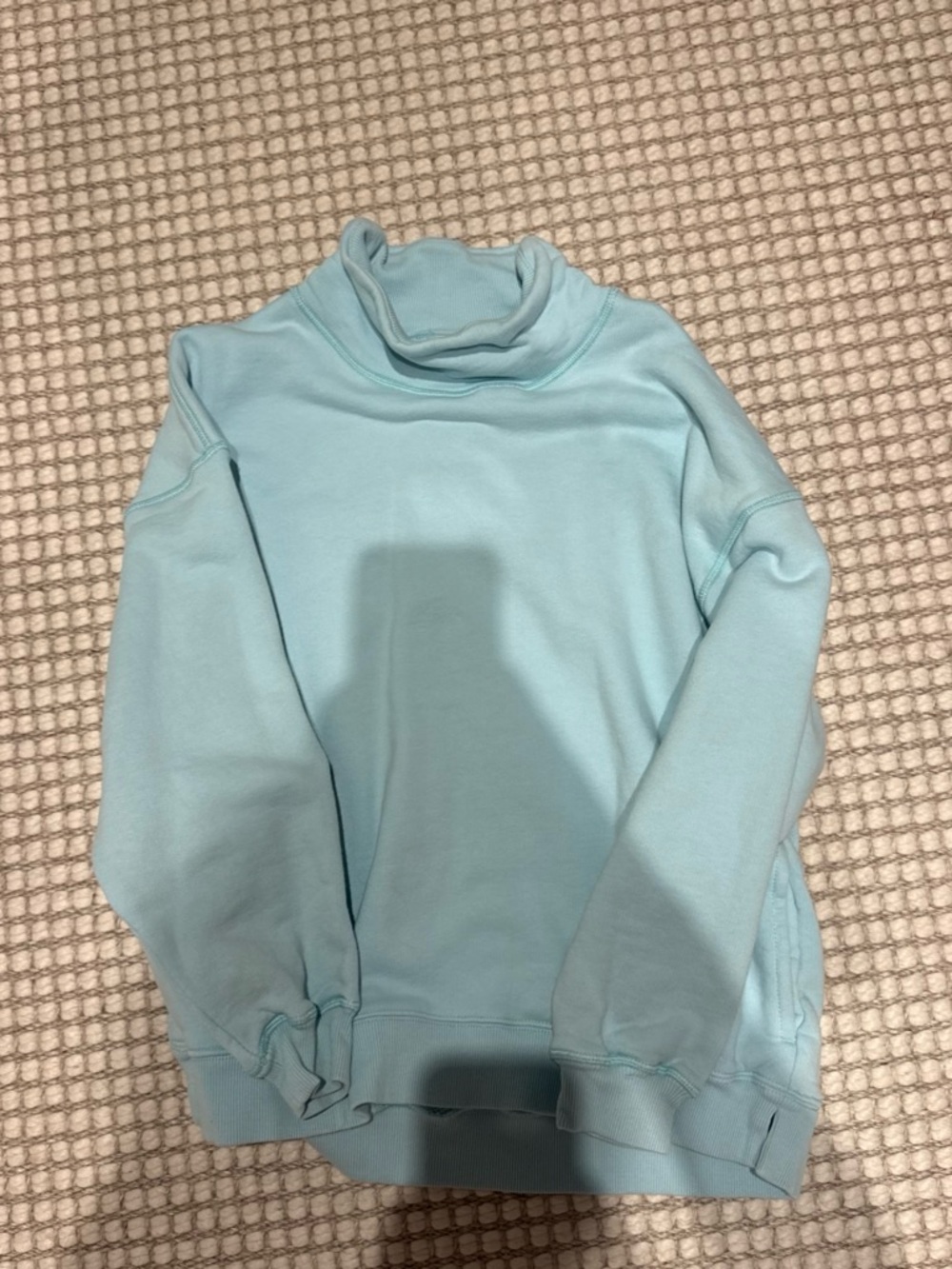 Free People Sky Blue Turtleneck Pullover